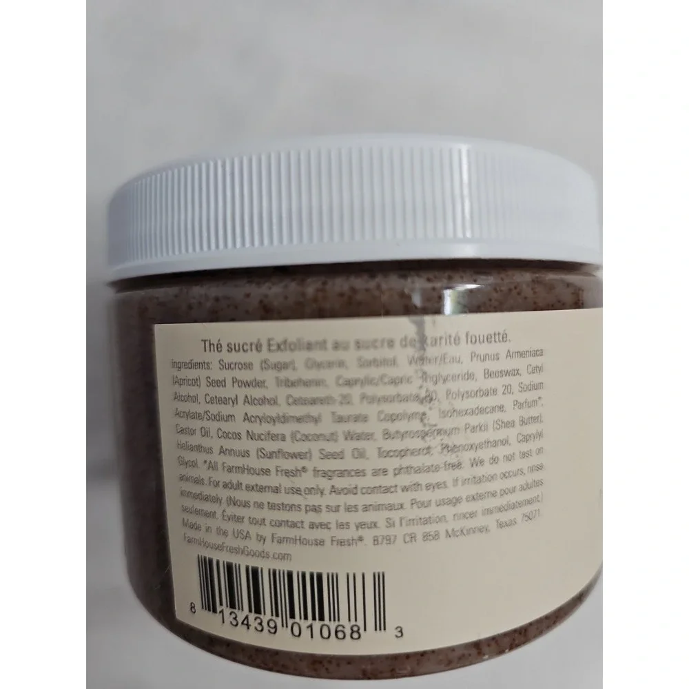 FarmHouse Fresh Sweet Tea Whipped Shea Butter Body Polish New Sealed 13.6 oz
